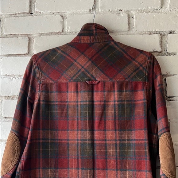ROOTS structured Red Plaid Button-Up Flannel Shirt - Picture 11 of 12